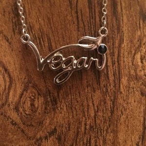 Vegan Name plate Necklace 🌱